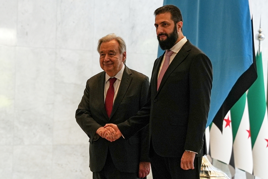 Syrie: António Guterres réaffirme le soutien de l’ONU au processus de transition